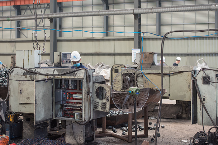 广西网架配件-锥头加工车间